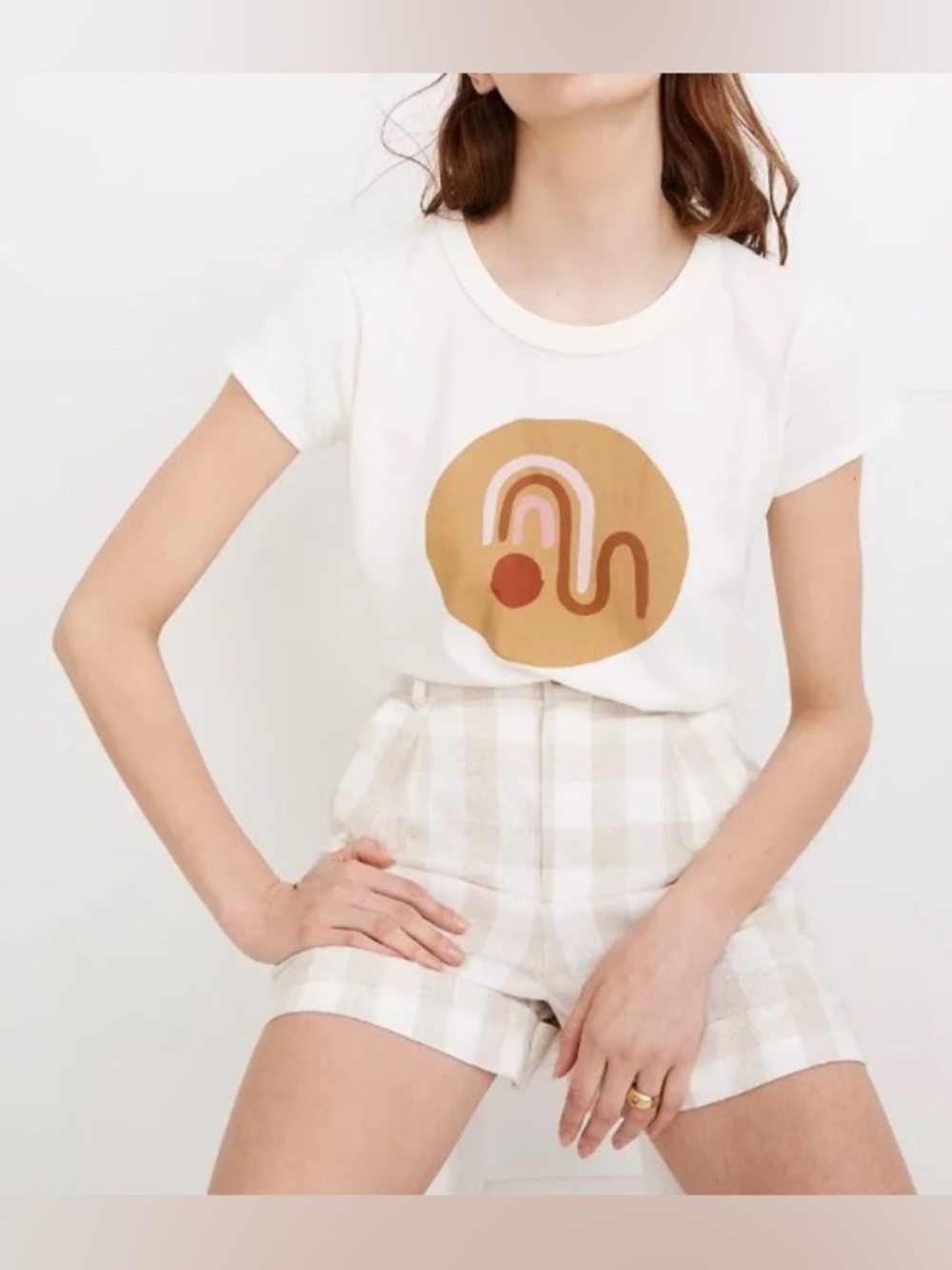 NWT Madewell x Tess Guinery Crop Tee